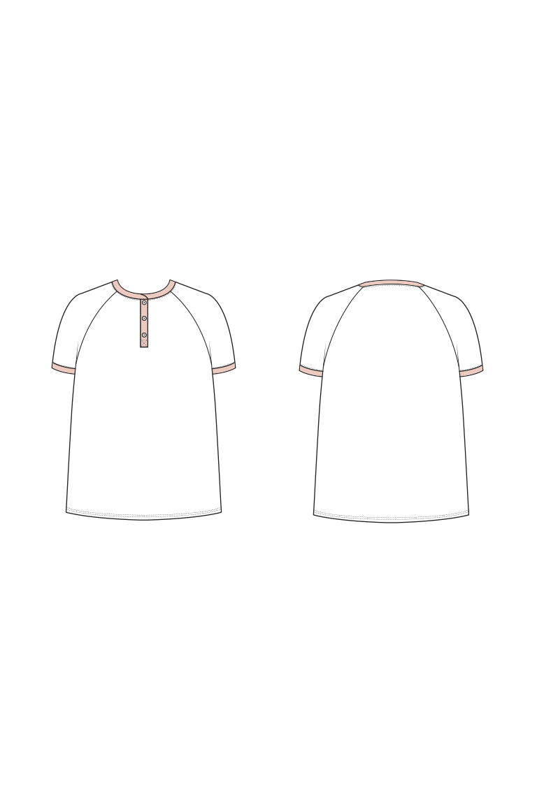 The Bowen T-shirt Bonus sewing pattern, from Seamwork