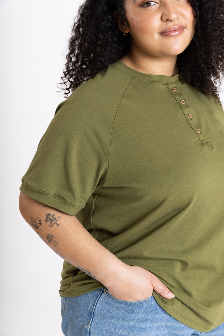 The Bowen T-shirt Bonus sewing pattern, from Seamwork
