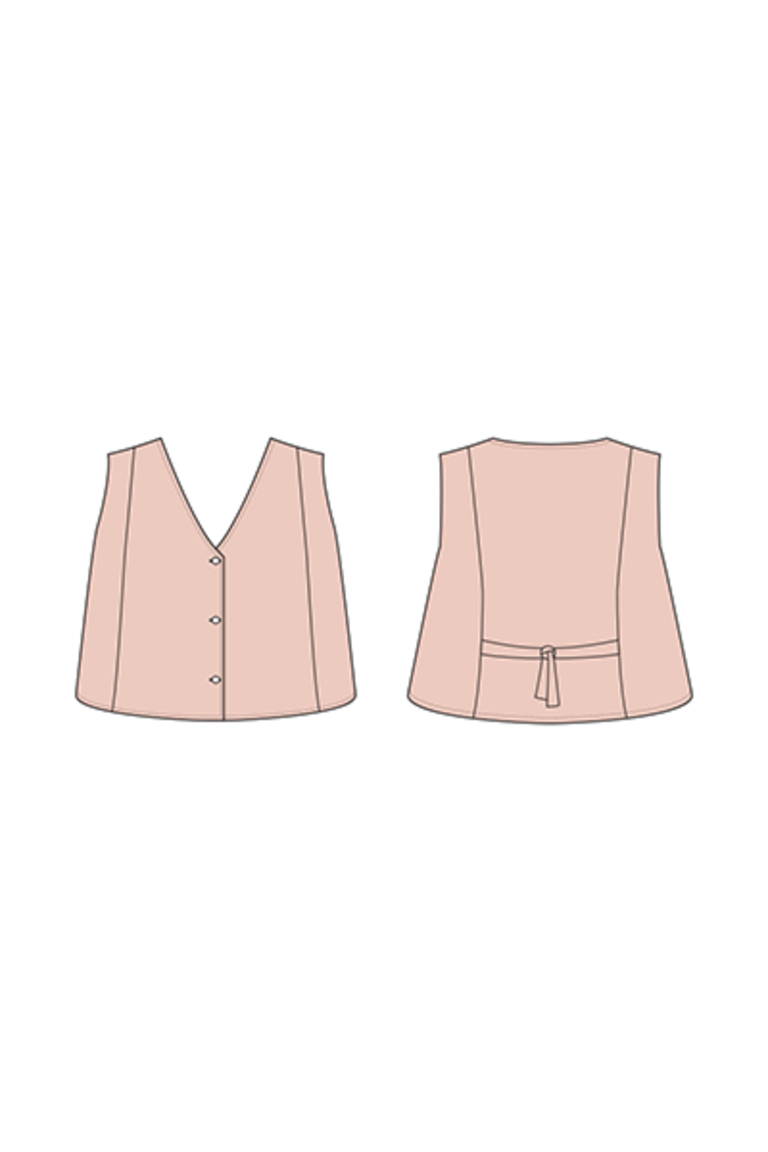 The Otto Vest Bonus sewing pattern, from Seamwork