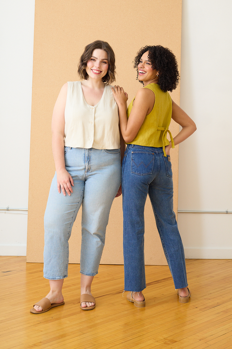 The Otto Vest Bonus sewing pattern, from Seamwork