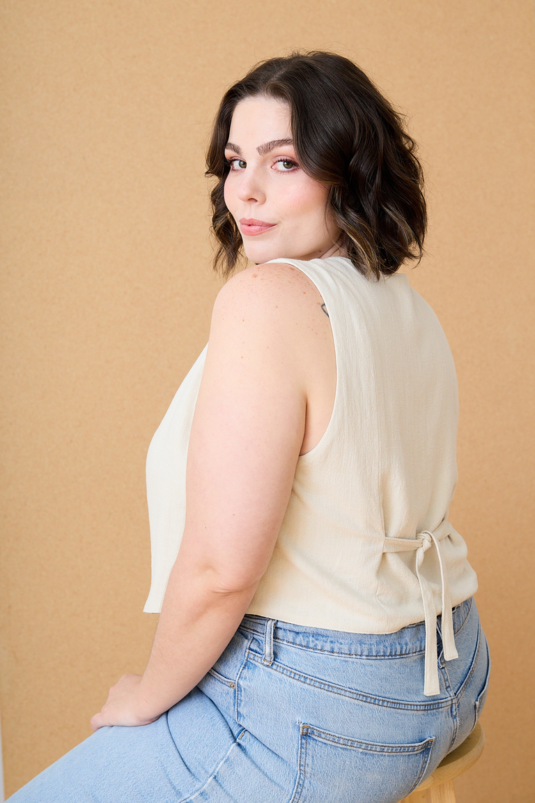 The Otto Vest Bonus sewing pattern, from Seamwork