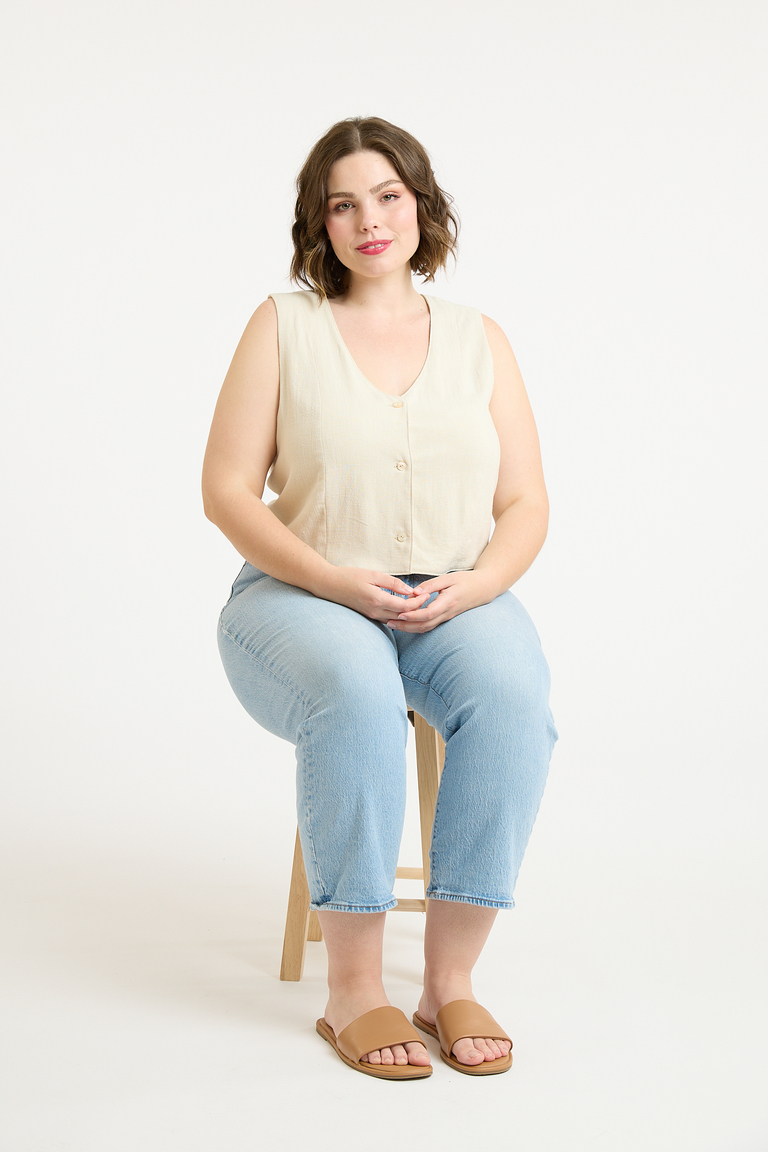 The Otto Vest Bonus sewing pattern, from Seamwork