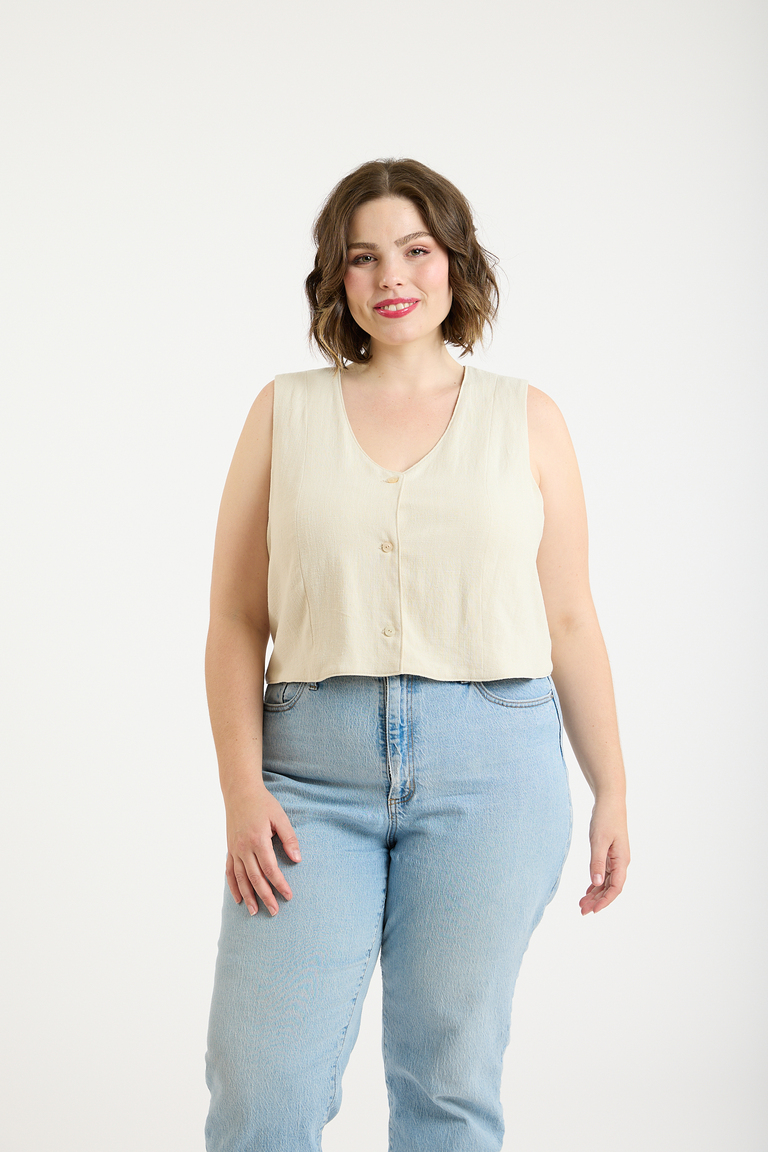 The Otto Vest Bonus sewing pattern, from Seamwork