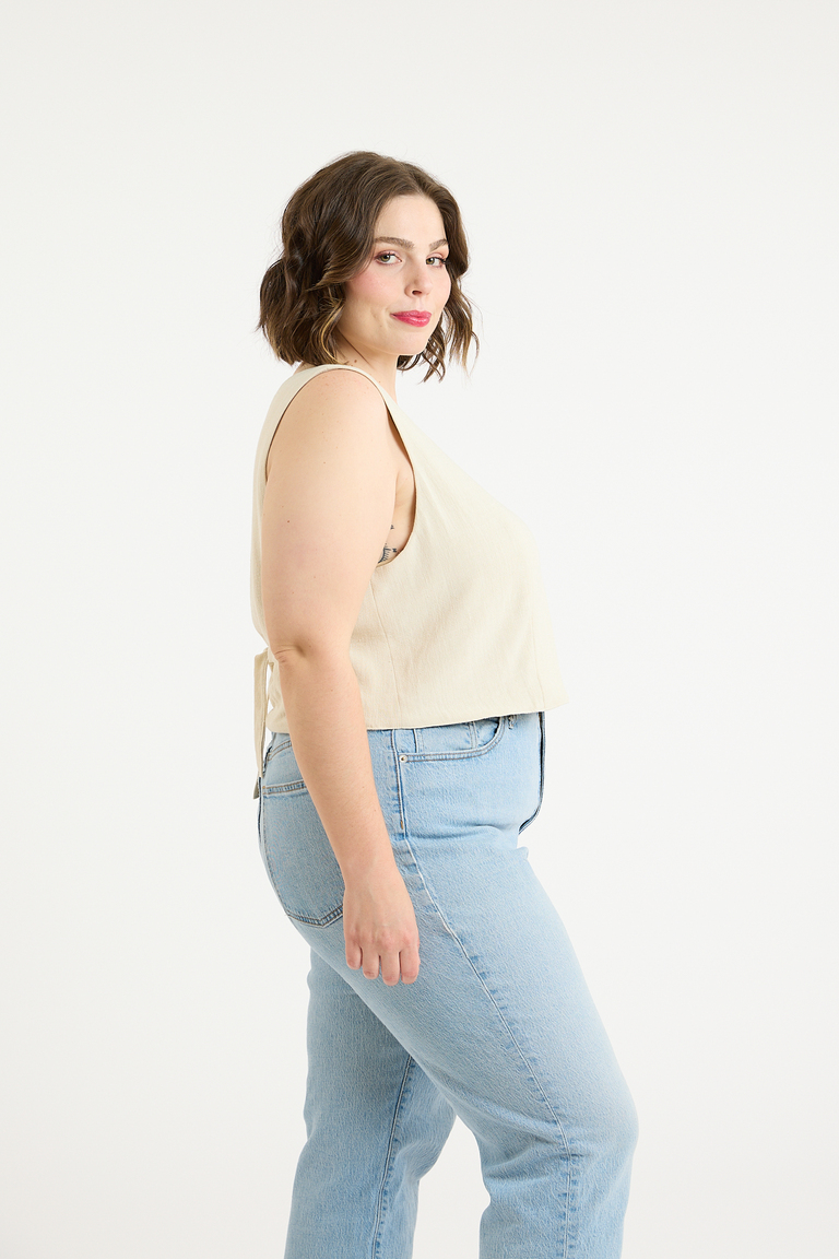 The Otto Vest Bonus sewing pattern, from Seamwork