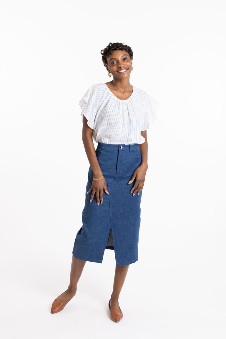 The Brookes Skirt Bonus sewing pattern, from Seamwork