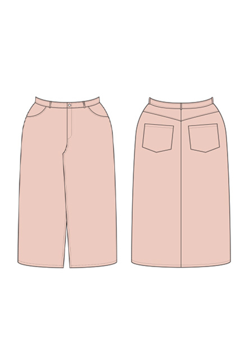 The Brookes Skirt Bonus sewing pattern, from Seamwork