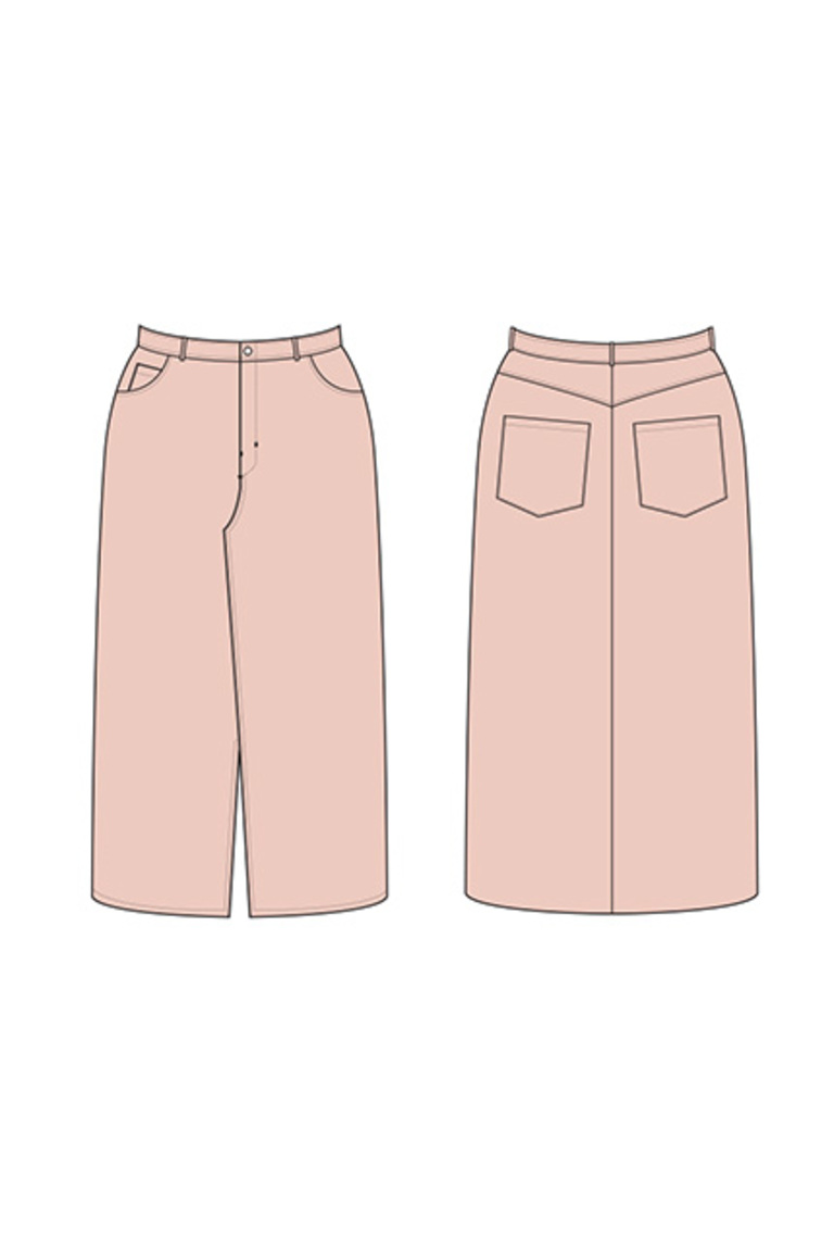 The Brookes Skirt Bonus sewing pattern, from Seamwork