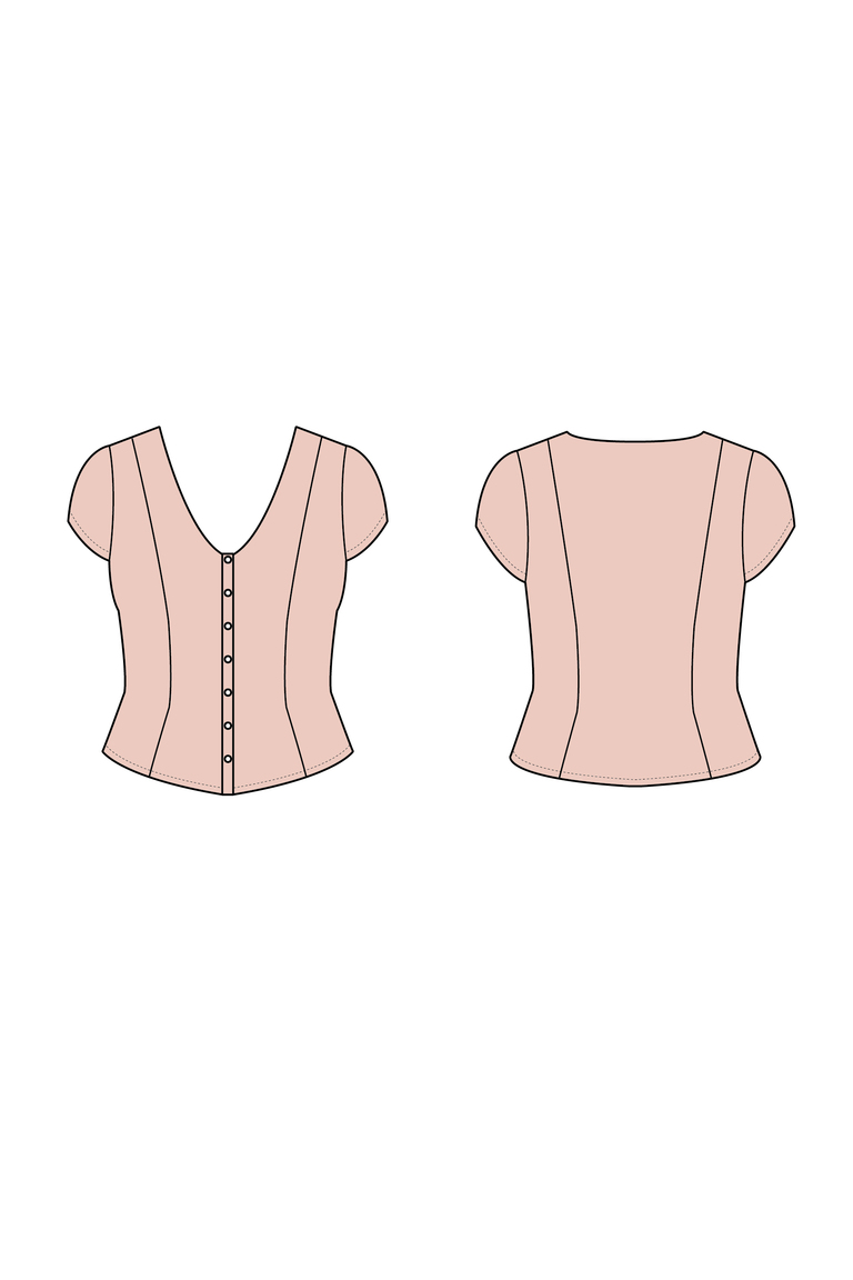 The Sage Top Bonus sewing pattern, from Seamwork