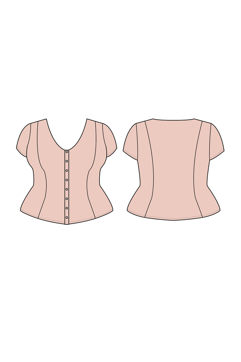 The Sage Top Bonus sewing pattern, from Seamwork