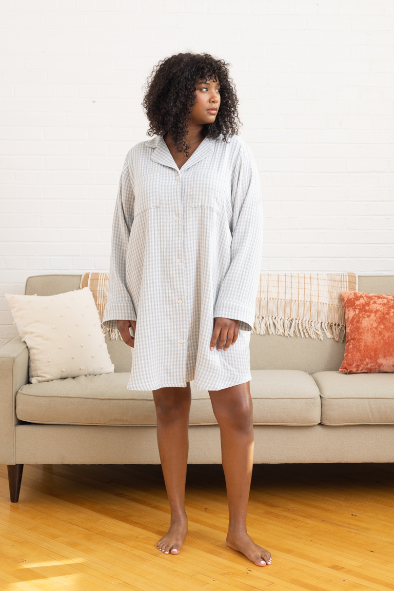 The Leif Sleep Shirt Bonus sewing pattern, from Seamwork