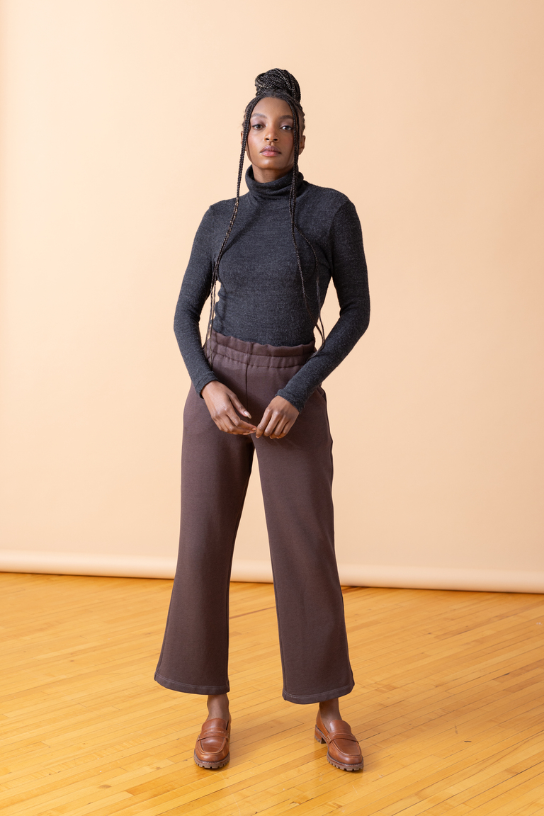 The Palmer Crop Flare sewing pattern, from Seamwork