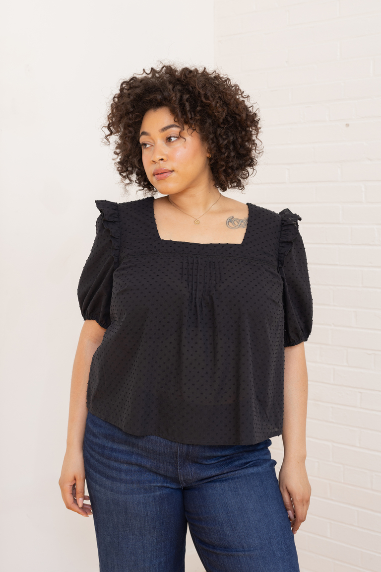 The Bloom Bonus Sleeve Ruffle sewing pattern, from Seamwork