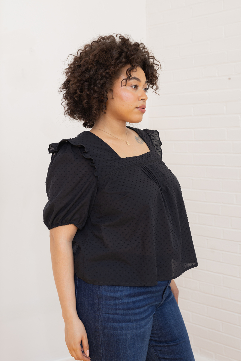 The Bloom Bonus Sleeve Ruffle sewing pattern, from Seamwork
