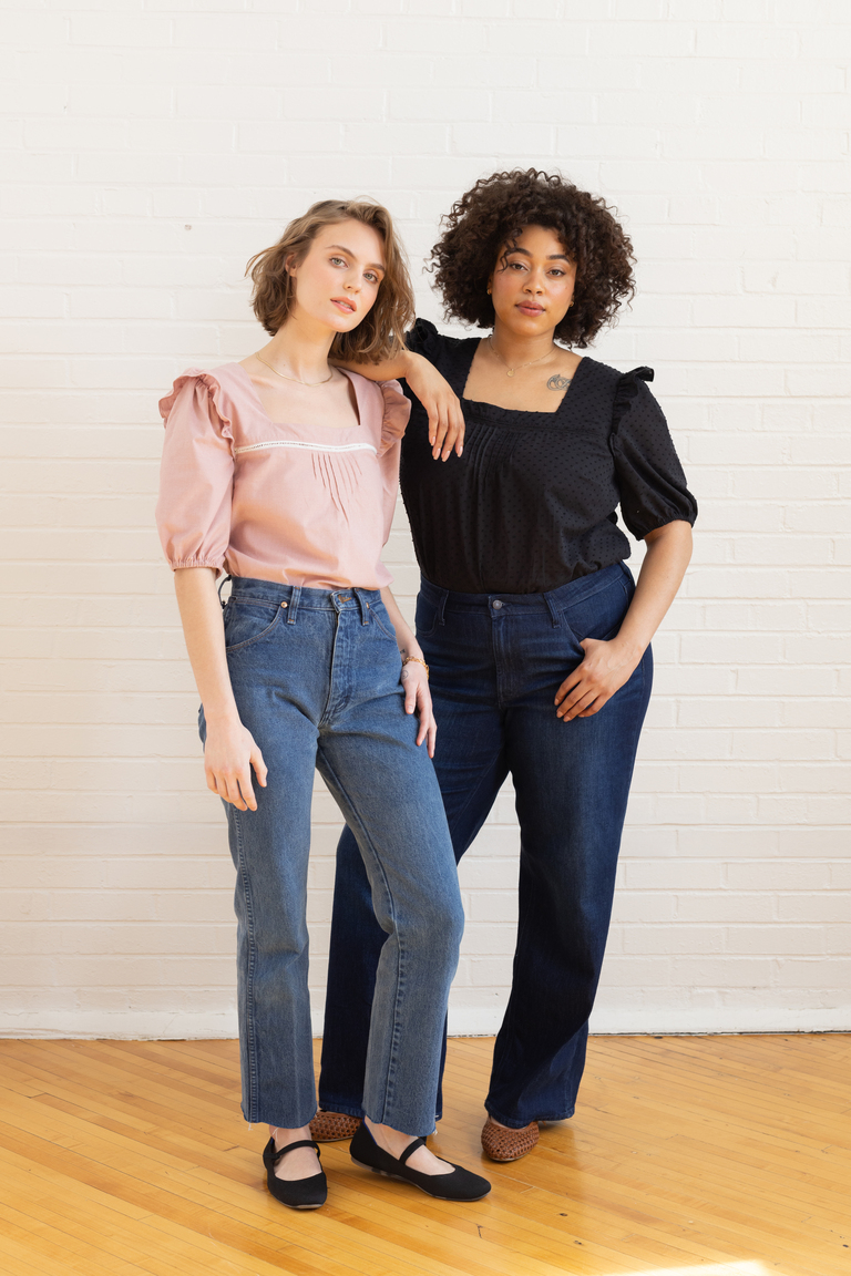 The Bloom Bonus Sleeve Ruffle sewing pattern, from Seamwork