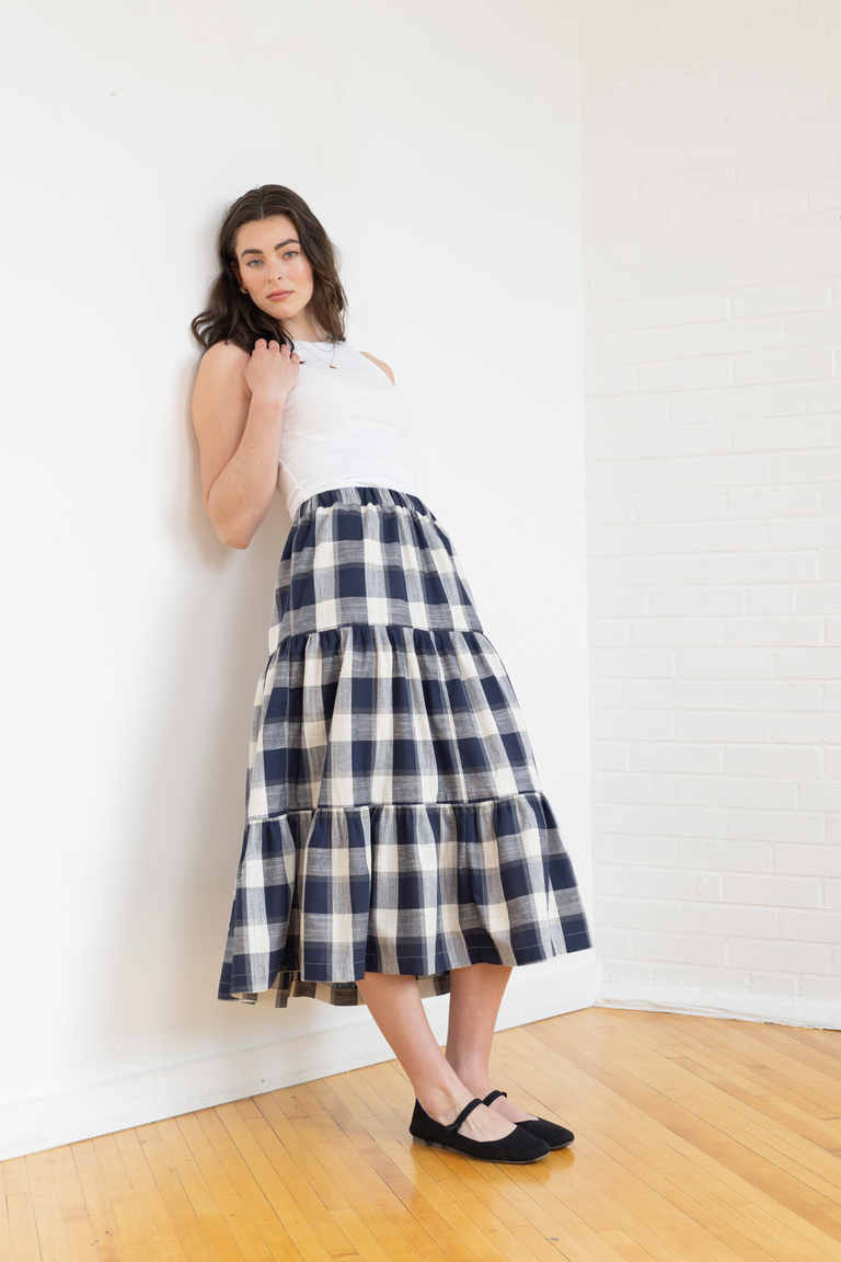 The Yarrow Three-Tier Skirt  sewing pattern, from Seamwork