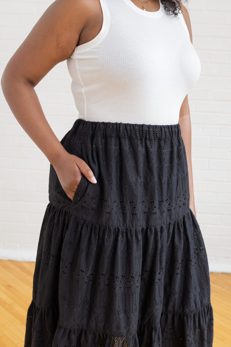 The Yarrow Three-Tier Skirt  sewing pattern, from Seamwork