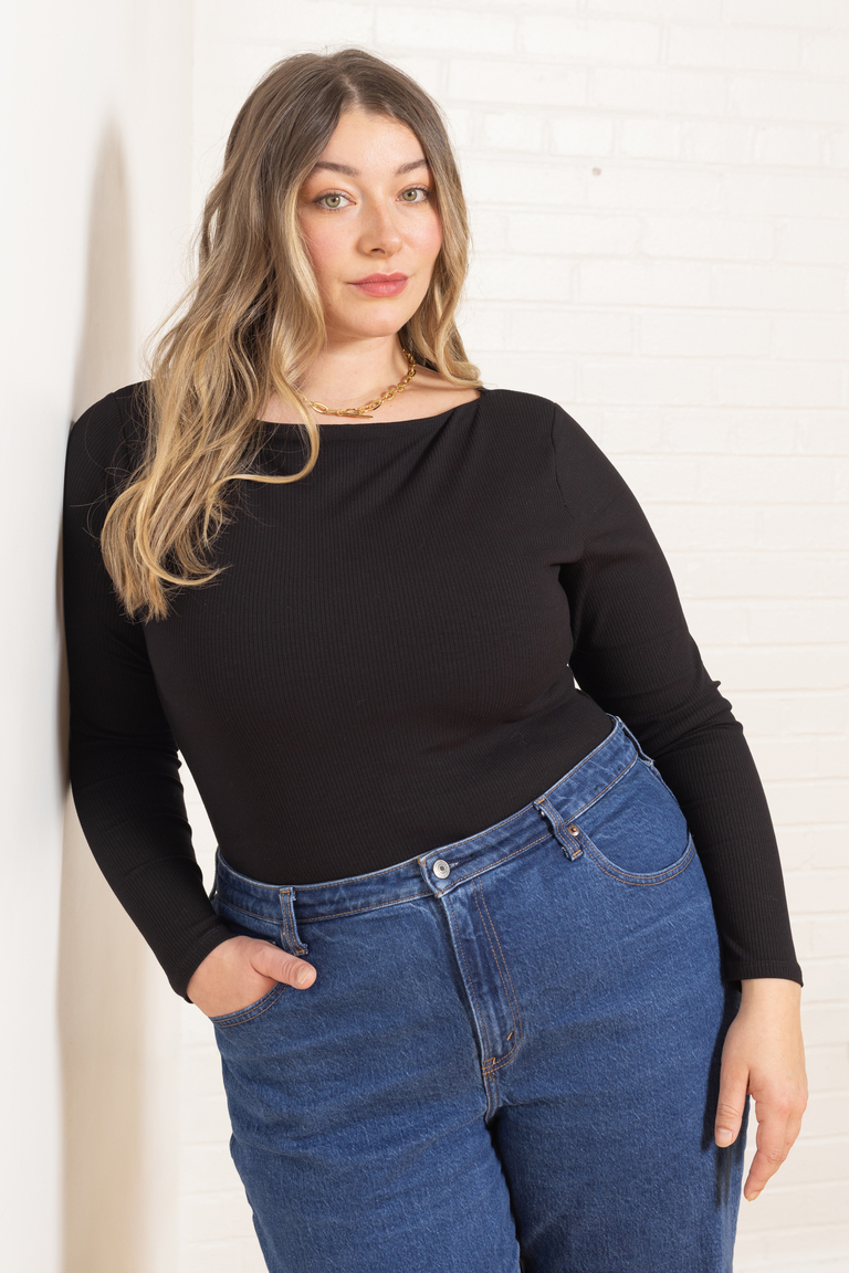 The Ione Boat Neck Bodysuit sewing pattern, from Seamwork