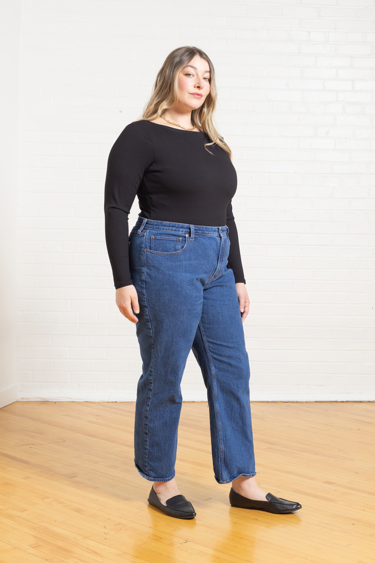 The Ione Boat Neck Bodysuit sewing pattern, from Seamwork