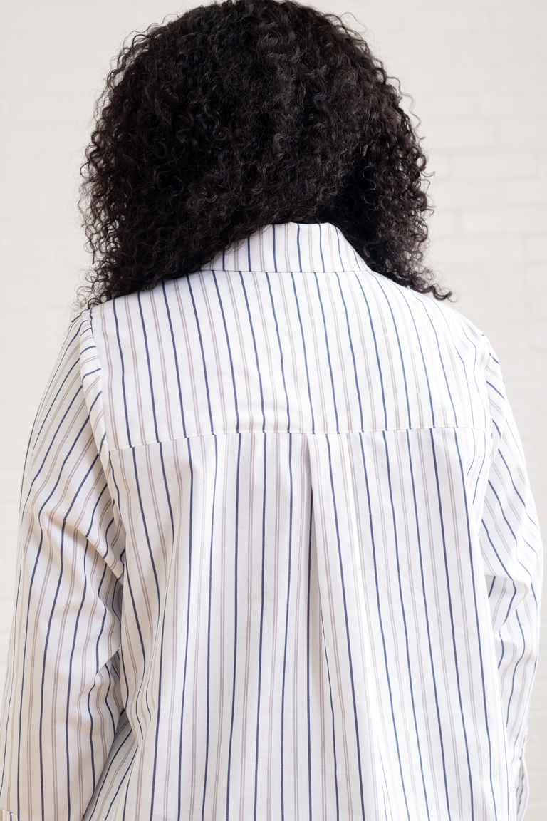The Thyme Collared Popover Shirt sewing pattern, from Seamwork