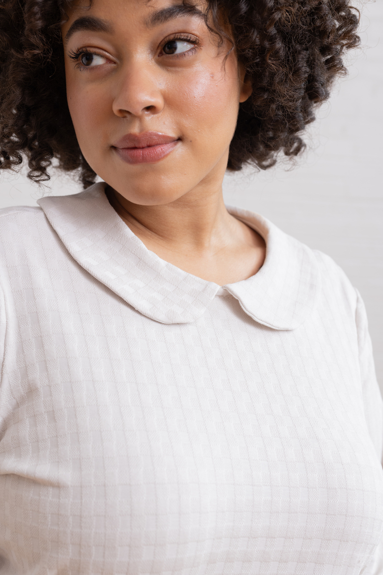 The Thistle  Peter Pan Collar Sweater sewing pattern, from Seamwork