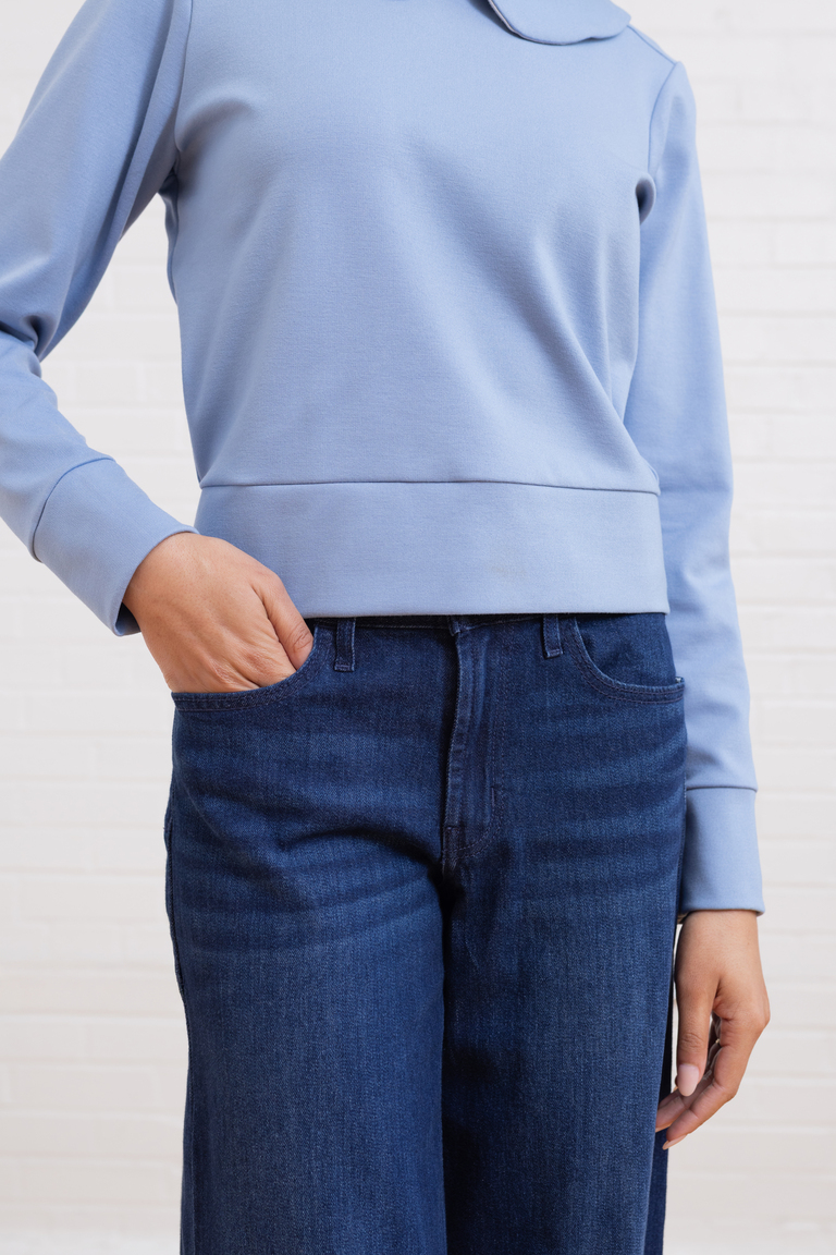 The Thistle  Peter Pan Collar Sweater sewing pattern, from Seamwork