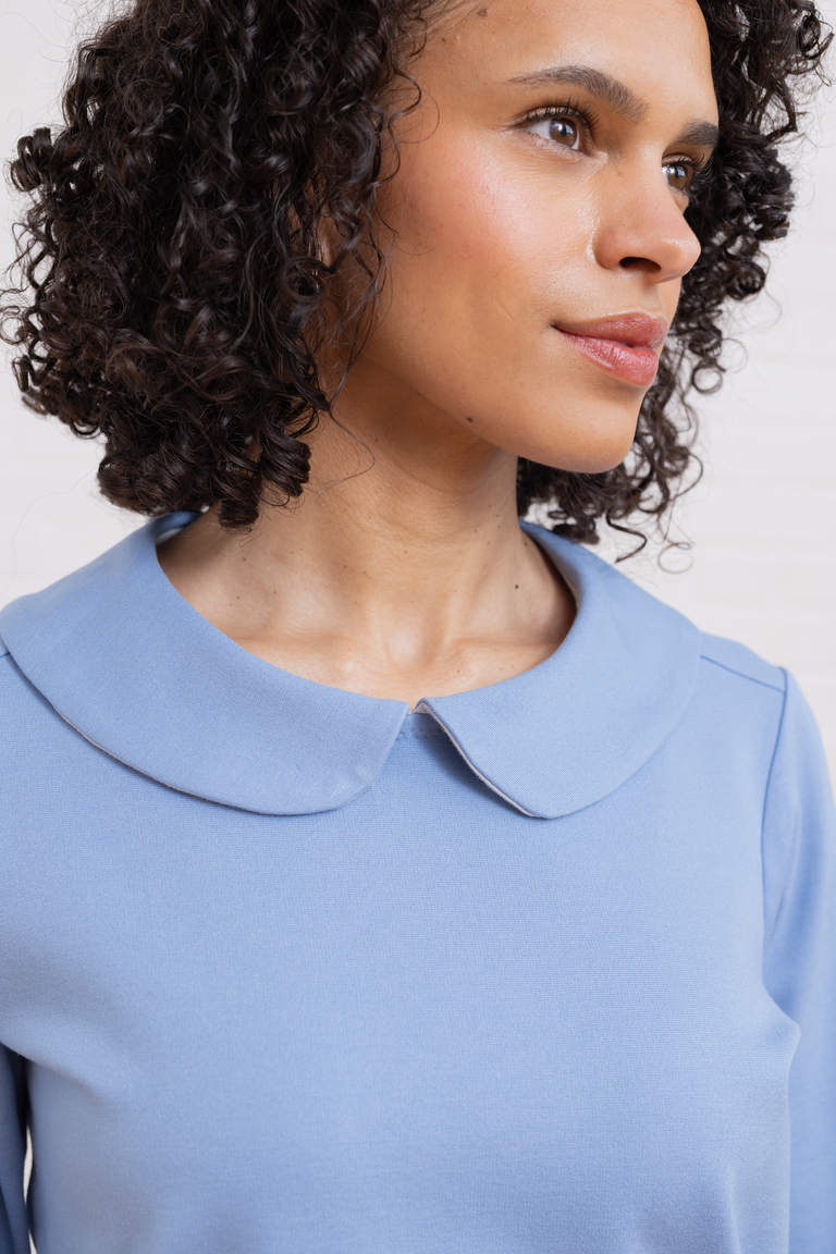 The Thistle  Peter Pan Collar Sweater sewing pattern, from Seamwork