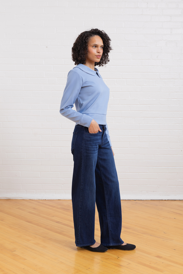 The Thistle  Peter Pan Collar Sweater sewing pattern, from Seamwork