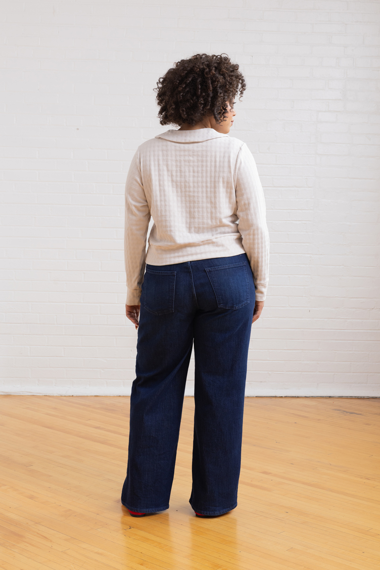 The Thistle  Peter Pan Collar Sweater sewing pattern, from Seamwork